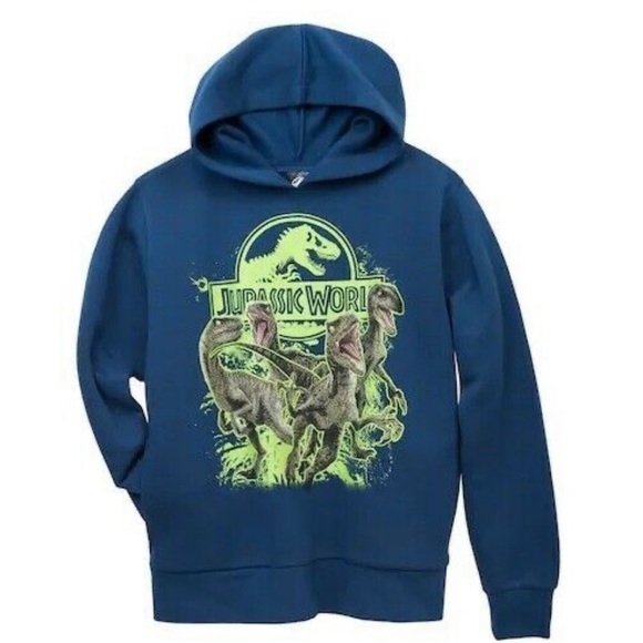 Jurassic World Boys Large hoodie Heather Blue - Picture 6 of 6